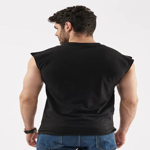 Camiseta sin mangas para hombre, camiseta informal con estampado personalizado, Camiseta deportiva de verano, chaleco de cuello redondo, camiseta sin mangas holgada de diseño personalizado para hombre - Product Image 2
