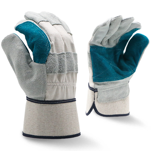 Gants de sécurité de soudage en cuir de vachette industriel à double paume, résistants à la chaleur, résistants aux coupures, gants de travail robustes - Product Image 2