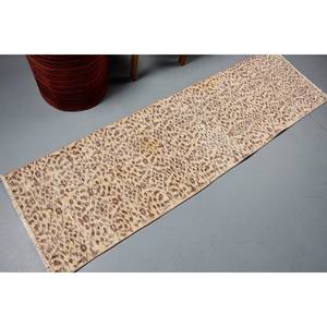 พรมขนสัตว์ทรงเรขาคณิตสไตล์วินเทจแบบ2 x 7.2ft สีเบจสีน้ำตาลอ่อนสำหรับทางเข้าแบบสี่เหลี่ยมผืนผ้าเย็บปะติดทำจากยางลายฤดูร้อน - Product Image 2