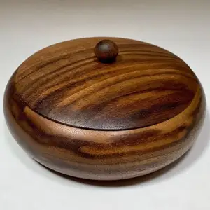 Hot Selling On Amazon Mango Holz Servier schale mit Deckel Food Serving Bowl Warm Keeper Auflauf Topf