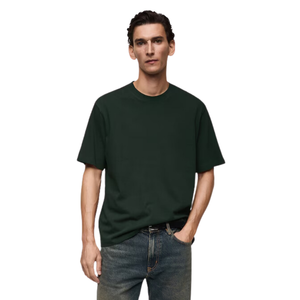 เสื้อยืดผู้ชายไซส์ใหญ่พิเศษ พิมพ์ลายตามสั่ง คุณภาพพรีเมียม ดีไซน์ไหล่ตก สไตล์ลำลอง โลโก้ด้านหน้า ผลิตจากผ้าเจอร์ซีย์ ไม่ใช่ผ้าไม่ทอ - Product Image 1