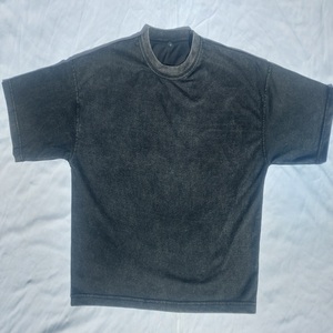 "Camiseta extragrande recortada de Jersey de 100% algodón con doble capa y estampado DTG" - Product Image 6