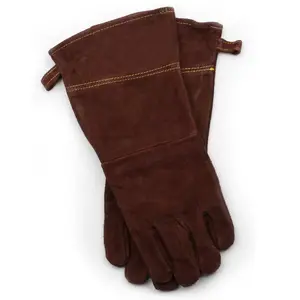 Gants de la faim Matériau en cuir Couleur marron Main Protection contre la chaleur Porter des gants de faim personnalisés pour adultes PAR Fugenic Industries