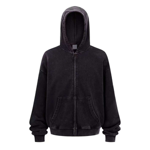 Sweat à capuche long à fermeture éclair personnalisé Sweat à capuche et sweat-shirts pour hommes - Product Image 2