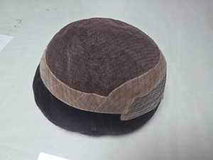 Peluca de pelo Taz indio Remy sin frente de onda profunda para hombre de Los Ángeles Peluca de pelo tupé Yaki suelta - Product Image 3