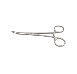 คีมผ่าตัดสแตนเลสสตีลแบบแมนนวลระดับพรีเมี่ยมมีคีมหนีบสำหรับผ่าตัดแบบโค้ง16ซม. - Product Image 1