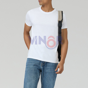 T-shirts à impression personnalisée pour hommes T-shirt à logo personnalisé T-shirt d'été pour hommes T-shirt à manches courtes de couleur unie T-shirt personnalisé en coton - Product Image 4