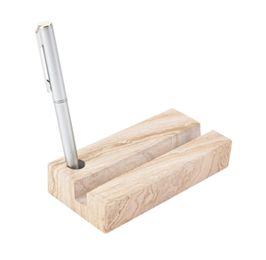 Bureau en marbre et porte-cartes avec porte-cartes pour forme carrée et au meilleur prix Offre Spéciale naturel - Product Image 3