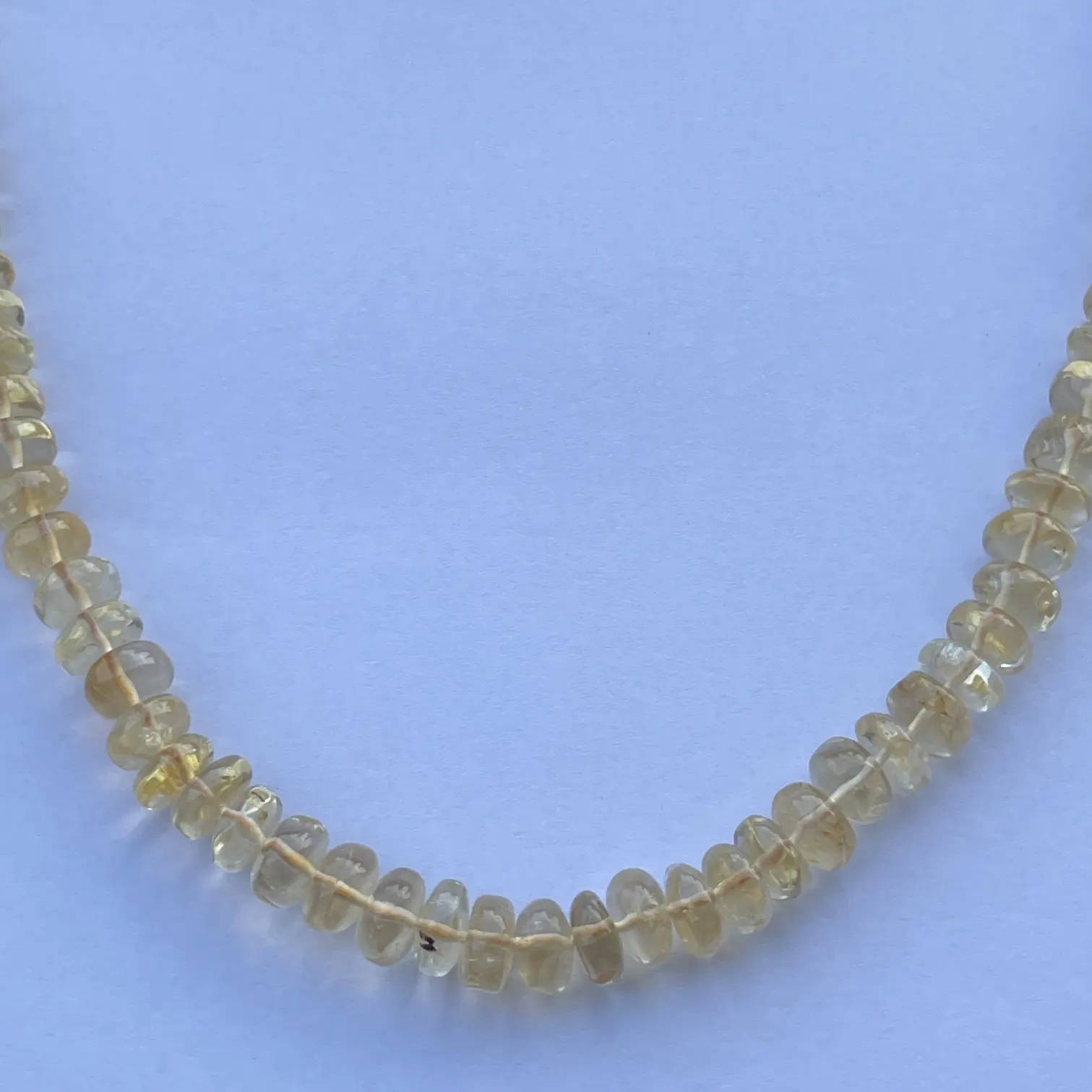 6mm 8mm 10mm 12mm Natural Yellow Orange Citrine Stone Smooth Rondelle Gemstone Beads Necklace Jewelry Factory Supplier Online