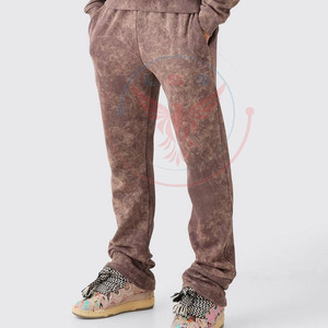 Survêtements d'hiver décontractés à capuche en coton uni, effet vieilli, pour hommes, pour usage extérieur, vente en gros - Product Image 4