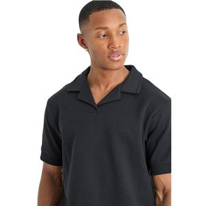 Nouveaux polos pour hommes à manches courtes, coupe ajustée, avec fermeture éclair 1/4, design personnalisé, haute qualité, très demandés, vente en gros - Product Image 3