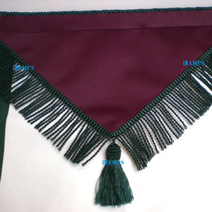 Delantal de Escocia de Orden Real de alta calidad, decoración bordada de Regalia masónica hecha a mano, insignia para coser, precio bajo para artículos Premium - Product Image 3