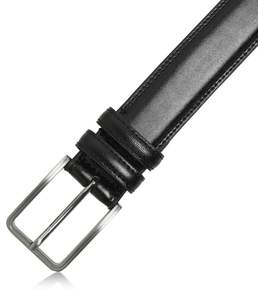 Cinturones de cuero genuino de piel de vaca para hombre de alta durabilidad con acero para hebilla Logotipo personalizado Suministro a granel de La India - Product Image 3