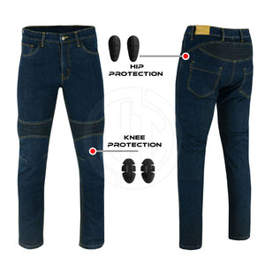 Protective Reinforced Casual Mid <b>Button</b> <b>Fly</b> Lightweight Motorbike <b>Jeans</b> Pant Comfortable for Safety - Product Image 2