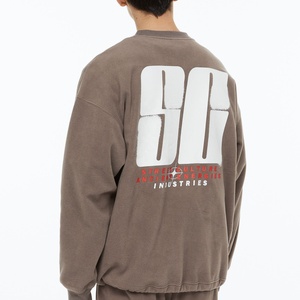 Vente en gros 100% coton Pull-over imprimé pour hommes Sweat-shirt respirant grande taille avec logo personnalisé pour l'hiver - Product Image 1