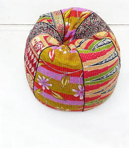 Décor à la maison tissu Antique salon meubles Boho chambre meubles Vintage Kantha rond bohème décoratif brodé - Product Image 2