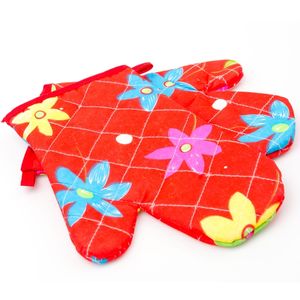 Mitaines de four professionnelles Gants imprimés en coton doux pour cuisines et micro-ondes Style à la mode - Product Image 2