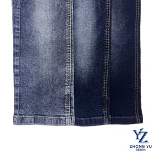 99% algodón 1% elastano cinco bolsillos 71/72 "Alta densidad mayor contracción 10,2 oz tela vaquera tejida en varias texturas