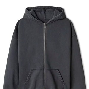 Fournisseur en gros de conception OEM, sweats à capuche pour femmes de haute qualité, en polaire d'hiver, à épaules tombantes, avec fermeture éclair, impression personnalisée - Product Image 3