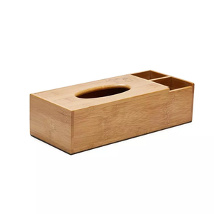 Caja de pañuelos de bambú multifunción, caja de bambú hecha a mano, decoración de mesa natural ecológica para el hogar, venta al por mayor de Vietnam - Product Image 3