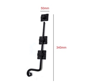 Boulon de porte coulissante en fer forgé à la main - Product Image 5