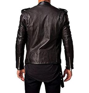 Veste en cuir pour hommes pour motard Cuir véritable Matériau de qualité supérieure Prix de gros Veste pour hommes pour usage formel - Product Image 4