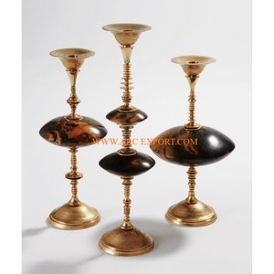 Plateau de table 2 pièces en métal poli doré de créateur pour café, table de table de luxe, nouveau look, centre de table de mariage, différentes tailles - Product Image 5