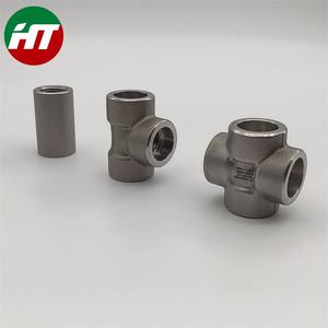 SA 105ข้อต่อเชื่อมซ็อกเก็ตสแตนเลสคาร์บอนปลอมแปลง1.5ท่อชุบสังกะสีลดเกลียวทีทาสีพื้นผิว - Product Image 2