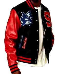 Blouson Bomber Homme Imperméable Coupe-Vent Patchwork Camouflage Col Montant Service OEM Style Streetwear Écologique Fini - Product Image 5