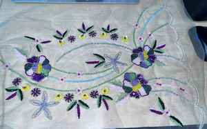 Nouvelle arrivée, dentelle guipure brodée soluble dans l'eau, grand motif floral, festons pour robes de mariée pour femmes - Product Image 1