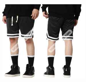 2025 Summer Custom <b>White</b> Rib Beach Basketball <b>Gym</b> <b>Shorts</b> for Men Corduroy Fabric Embroidered Sweat Wicking Jogging Mesh <b>Shorts</b> - Product Image 5