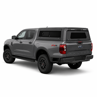 Capot de camion à profil bas et demi-hauteur en aluminium pour Chevrolet Silverado 1500 avec benne de 6,6 pieds