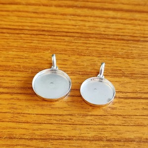 2025จี้ถ้วยกลมสีเงินสเตอร์ลิง925ขนาด6มม. แบบเรียบการตั้งค่าว่างเปล่าสำหรับการทำจี้เครื่องประดับแบบทำมือ - Product Image 4