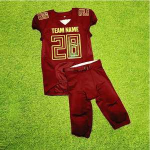Uniforme de fútbol americano de Color personalizado de alta calidad, ropa de equipo de poliéster 100%, uniforme de fútbol americano a la venta - Product Image 1