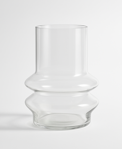 Jarrón de cristal en relieve moderno, diseño Floral Vintage, jarrón de mesa para boda, florero decorativo artístico - Product Image 1