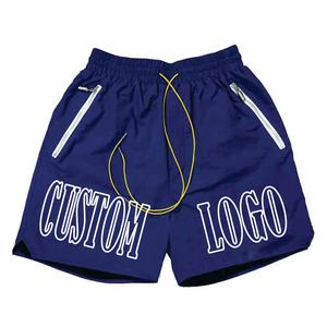 Shorts de bain pour hommes personnalisés d'été, longs, avec cordon de serrage, imperméables, anti-rides, respirants, pour l'extérieur, 100% polyester - Product Image 2