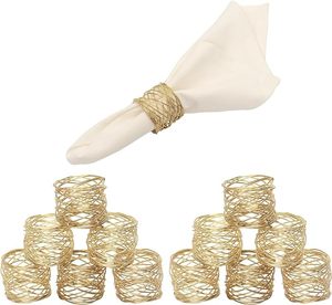 Decorative Round Gold Metal Napkin Ring Kitchen, Restaurant & Wedding Napkin Ring in Low Price - Product Image 1