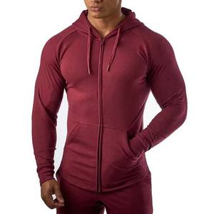 Sudaderas con capucha de alta calidad para hombre Slim Fitness Basics Color personalizado Ropa de invierno Zip Up Algodón Poliéster Sudaderas con capucha de manga larga para hombre - Product Image 4