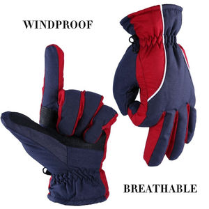 ถุงมือสกี/สโนว์บอร์ด แบบเต็มนิ้ว กันน้ำ สำหรับผู้ชาย ผู้หญิง และทุกเพศ บุด้วยผ้าฟลีซ หน้าจอสัมผัสได้ คุณภาพทนทาน อุ่นสบาย ปิดด้วยแถบตีนตุ๊กแก - Product Image 3
