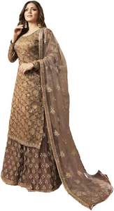 Recién llegado, Colección lista para usar, ropa étnica india pakistaní, ropa de boda, traje Salwar estilo Sharara para mujer - Product Image 5