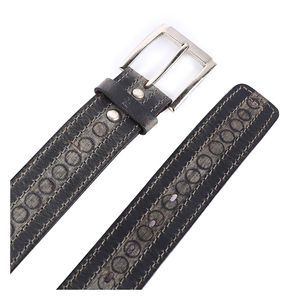 Ceintures en cuir véritable pour hommes de qualité supérieure, élégantes et durables, avec boucle en métal laiton de 40 mm, taille moyenne, disponibles à bon prix - Product Image 4