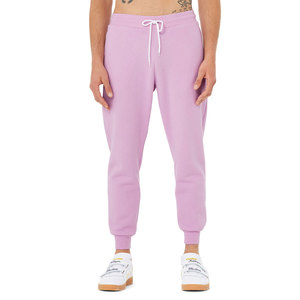 Bella + Canvas Unisex Custom Jogger Sweatpants Softest Casual <b>Trousers</b> Elastic Waist Lilac Color Sponge <b>Fleece</b> Jogger Sweatpants - Product Image 2