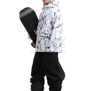 Chaquetas de esquí de alta calidad para hombre al aire libre transpirable personalizar ropa de nieve cremallera Sudadera con capucha chaqueta a prueba de viento - Product Image 2