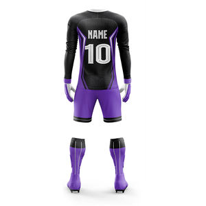 Uniforme de equipo de fútbol de nailon/cachemira estampado personalizado, uniforme de portero de último diseño hecho a medida al por mayor - Product Image 3