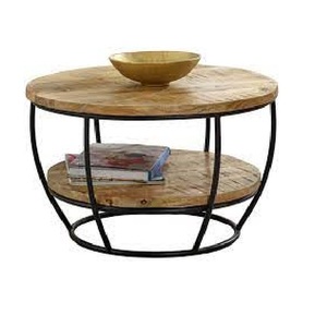 Venta caliente de Metal y madera Mesa de café y té Diseño moderno Sala de estar Tamaño personalizado Forma Color Usos en Home Hotel - Product Image 5