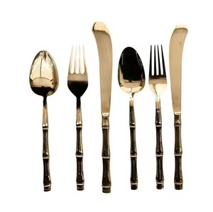 Cuillère en laiton ustensile de cuisine couverts artisanat vente chaude Style classique or couverts Restaurant et ensemble de couverts de cuisine - Product Image 5