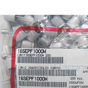 Nuevo Produttore Lotto 200 Pezzi 1000mF 16V Capacitore Elettrolitico en Alluminio 16SEPF1000M en Magazzino en Italia - Product Image 1