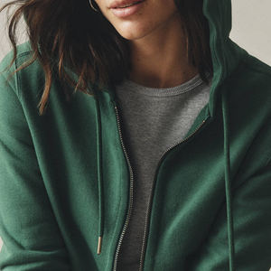 Women's High Quality Custom Long Sleeve <b>Zipper</b> Hoodies Printed Winter Streetwear Plus Size <b>for</b> <b>Sale</b> Front Logo Hoodies - Product Image 5