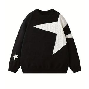 Pull confortable unisexe en coton/fibre de bambou à col rond, imprimé numérique, logo sur le devant, pour un confort toute l'année, fabrication sur mesure - Product Image 3