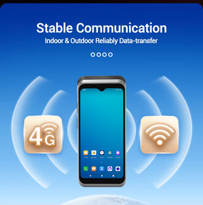 H3 Android 10 di động POS thiết bị đầu cuối 58 Mét Máy in nhiệt NFC 6.2 inch hiển thị màn hình cảm ứng 2500mAh 7.6V 2 + 16GB lưu trữ - Product Image 6